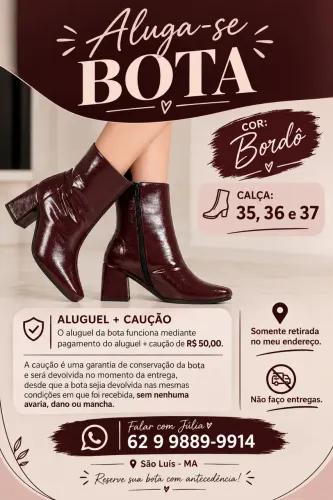 Aluga-se bota