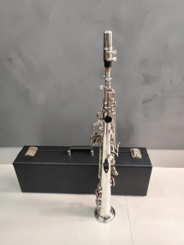 Sax Soprano E.M. Winston Boston 350GL (Americano)Troco/Parcelo 21x