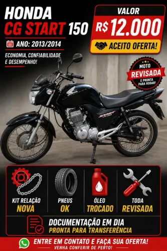 Vendo CG 150 fan