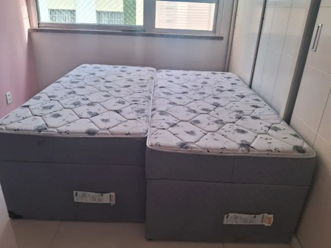 Bicama solteiro box com baú