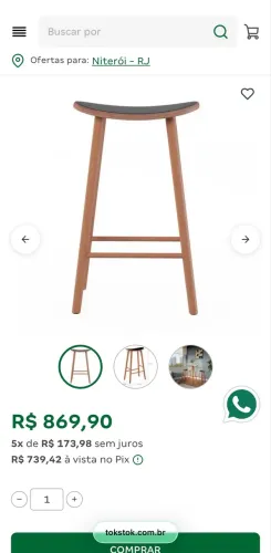 3 banquetas altas Tok Stok