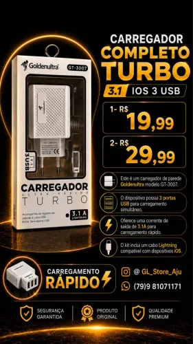 Carregador completo iPhone