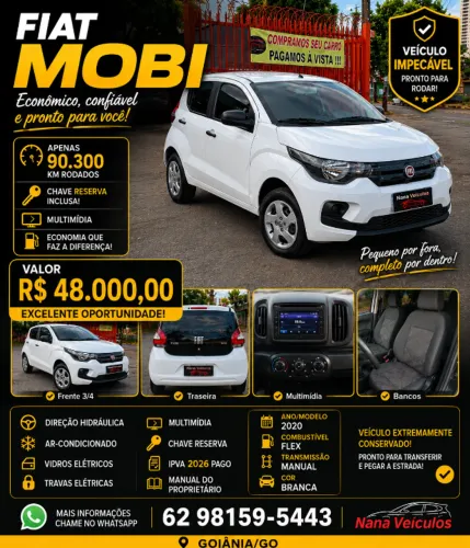 Fiat Mobi Like 1.0 Fire Flex 5P. 2020