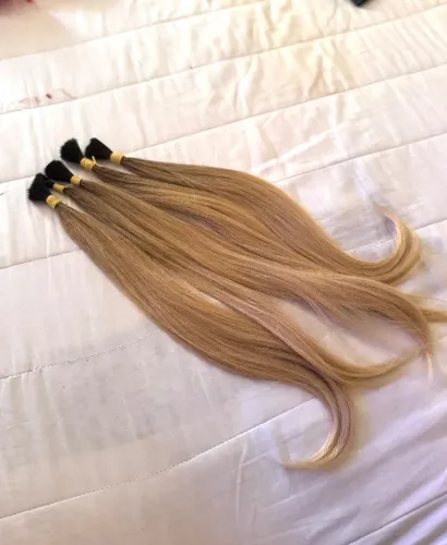 Mega hair brasileiro premium loiro 55cm