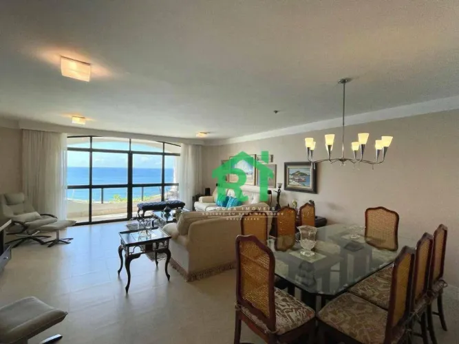 Apartamento Frente Mar, 4 Dormitórios (3 Suítes), 2 Vagas, Jardim Astúrias, Guarujá/SP
