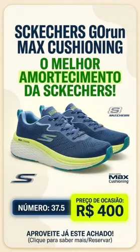 Tênis Sckechers Max cushioning 38 importado