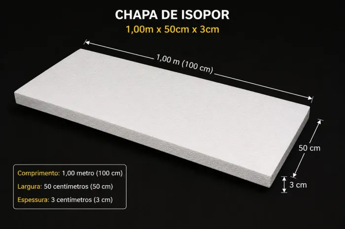Placas de isopor ante chamas para forro.