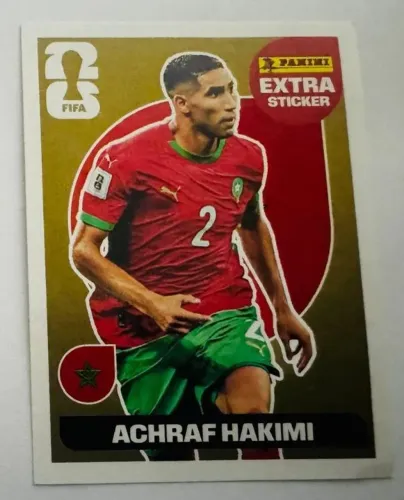 Figurinha Extra Legend Achraf Hakimi Ouro- Panini Copa do Mundo 2026