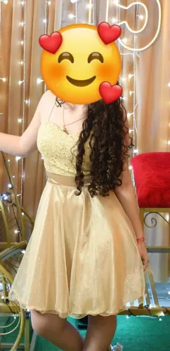Vestido de Festa Dourado casamento, 15 anos, formatura e aniversário
