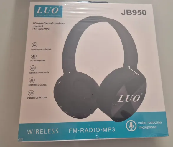 FONE DE OUVIDO BLUETOOTH LUO JB950 - NOVO NA CAIXA ?