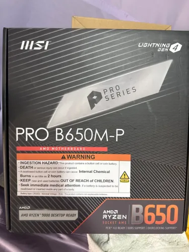 Vendo placa de mãe msi pro b650m-p am5