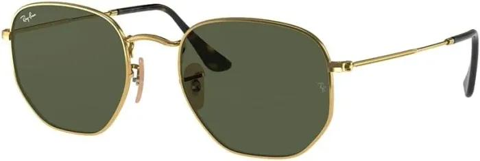 Óculos de Sol Ray-Ban Hexagonal, Lente Cristal, Unissex, Tamanho 54 - Original e com NF