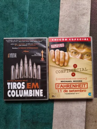 DVDs Michael Moore EUA Bush 2 documentarios