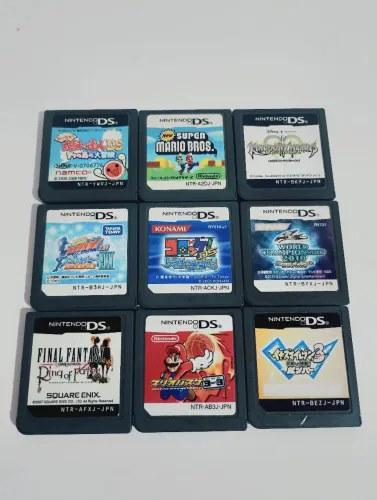Lote 9 jogos japonês original Nintendo DS
