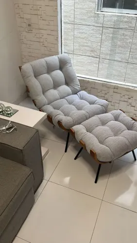 Poltrona Costela de Adão + Puff