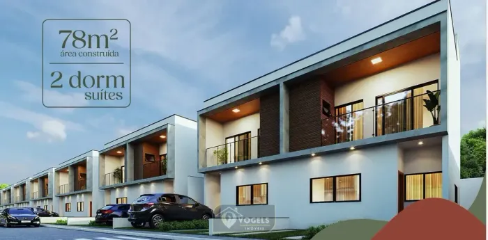 SOBRADOS À VENDA EM JAGUARIÚNA/SP - 78 M² COM 2 SUÍTES, QUINTAL PRIVATIVO E FINANCIAMENTO