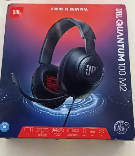 Headset Gamer JBL Quantum 100 M2 - Novo na Caixa