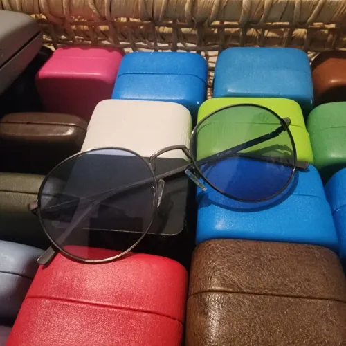 Óculos Chillibeans - Hastes Prata com lentes degrade de azul para rosa