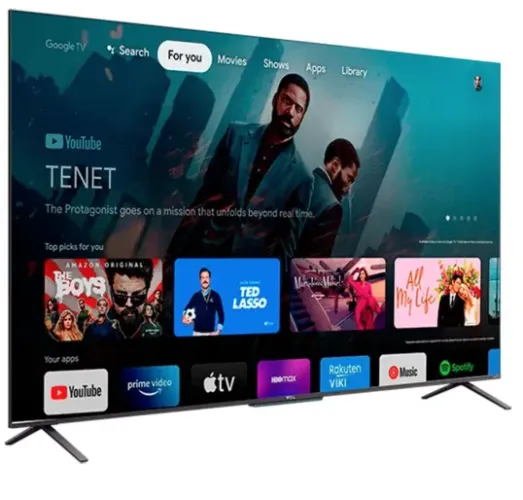 TCL Smart TV TCL 65 Polegadas QLED 4K UHD, Google TV, 3 HDMI, 2 USB, Bluetooth, Wi-Fi, G