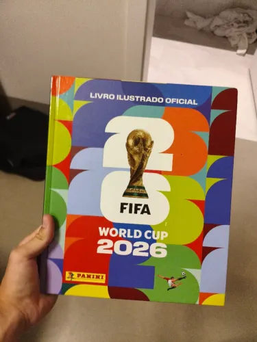 Álbum de capa dura da copa do mundo 2026 completo 