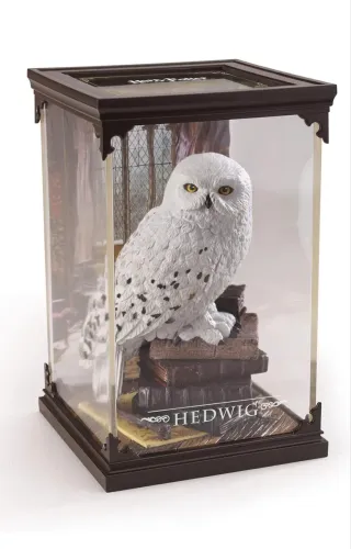 Estátua Coruja Edwiges Harry Potter Original em Redoma - Item de Colecionador