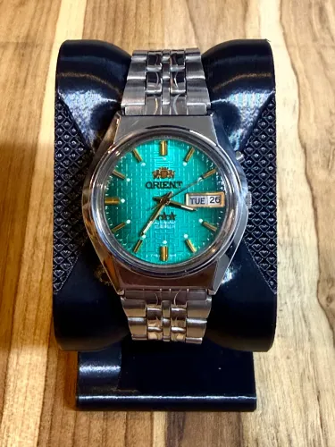 Relógio Orient Green Linen Dial - 1970