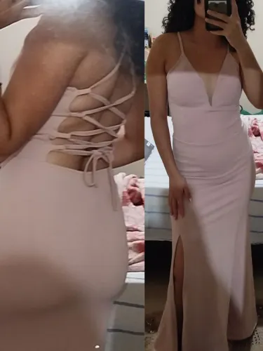 vestido rosé P