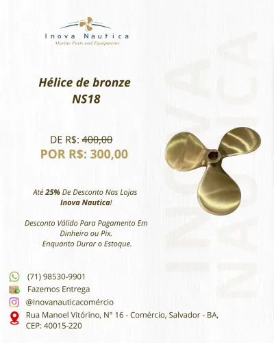 Hélice de bronze NS18