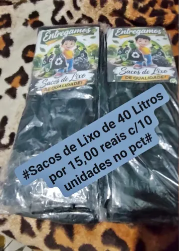 TEMOS SACOS DE LIXO DE 40 LITROS 
