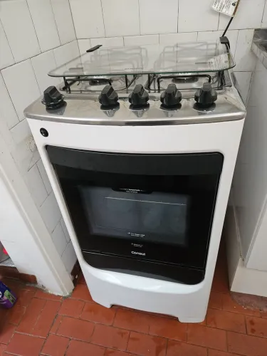 Fogão Consul 4 bocas branco com acendimento automático