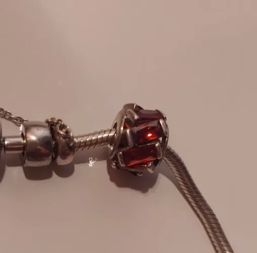 Berloque pedras de prata 925