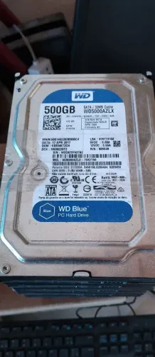 HD DE 500GB WESTERN DIGITAL BLUE PARA DESKTOP SEMINOVOS 100% DE SAÚDE. 10 UNIDADES