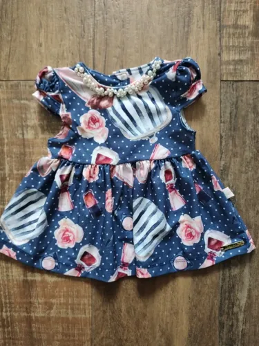 Vestido Kiki Xodó Bebê - Tamanho G (USADO)