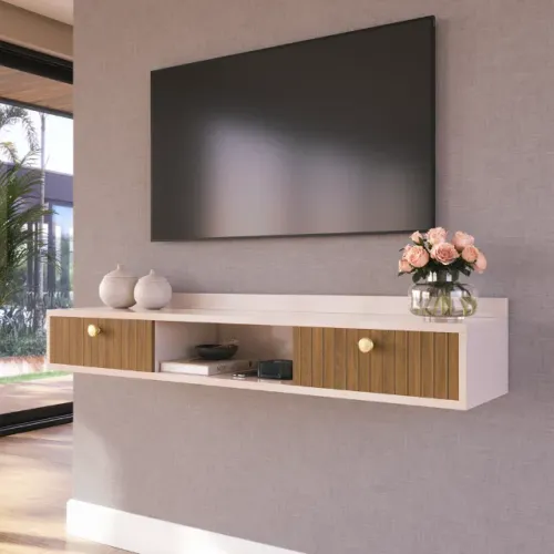 Rack para TV Suspenso Sala Hall Várias Cores NOVO