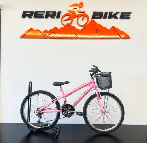 BICICLETA ARO 24 NEWBIKE 18V + CESTA