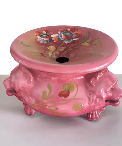 escarradeira antiga em porcelana europeia