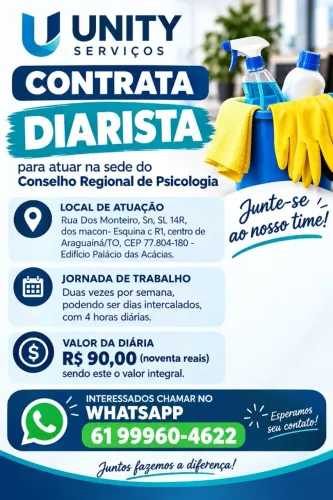 auxiliar de limpeza diarista