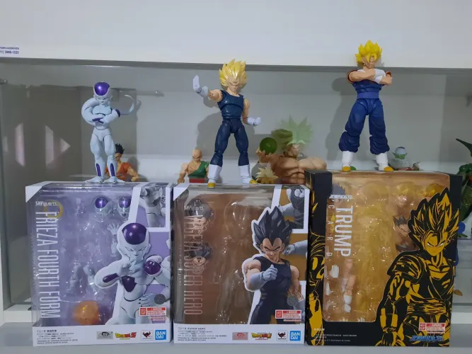 Majin Vegeta 2.0 custom + Vegito DF + Freeza S.H.Figuarts (Leia a descrição)