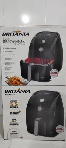 Air Fryer Britânia 5,5L 1500W Redstone