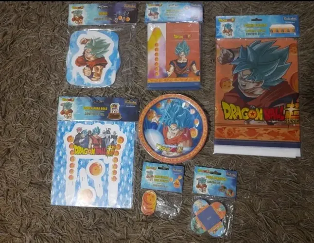 Kit decoração festa Dragon Ball <br>Novo