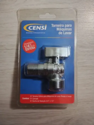Torneira para Máquina de Lavar Roupa ou Louça