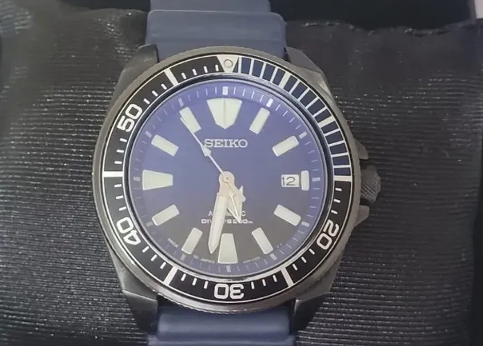 Relógio Seiko Prospex Samurai Save the Ocean feito no Japão