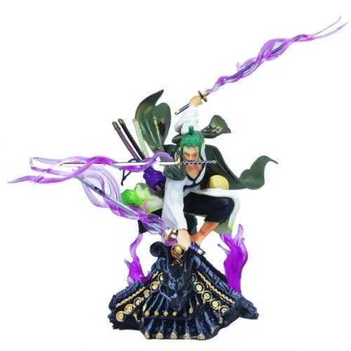 One Piece Action Figure Estátua Roronoa Zoro Telhado Sauron Novo Sem Caixa