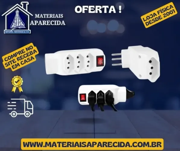 Plug Adaptador T 04 Tomda 2P+T Lig/Desl kapbom