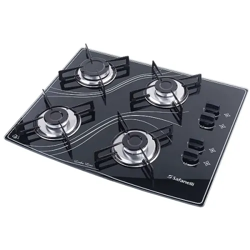 Cooktop 4 Bocas Novo Preto