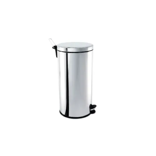 Lixeira brinox 30l inox c/pedal e balde