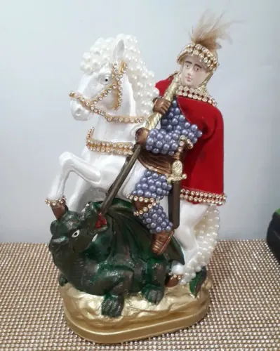 Imagem Estilizada- São Jorge - 23 cm