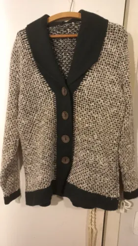 Casaco de lã feminino M