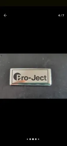 Etiqueta Metálica para Toca-discos Pro-ject