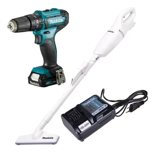 Combo Furadeira De Impacto E Aspirador De Pó 12v-Makita